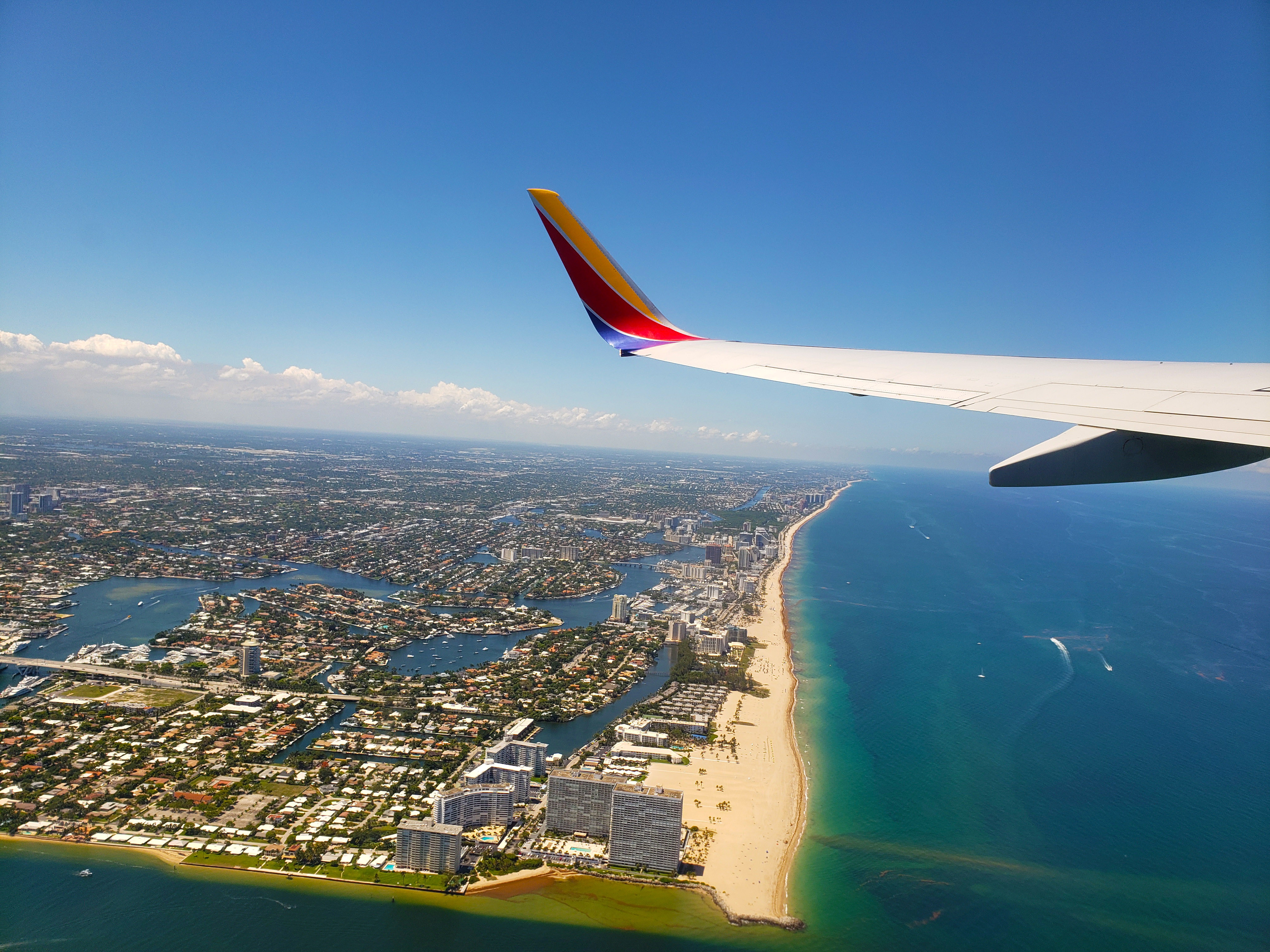 Aerial view of Fort Lauderdale, Florida.